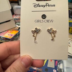 Disney Parks Girls Crew Mickey Earrings